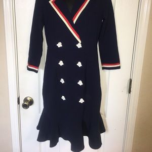 Burryco Blazer style sailor dress small